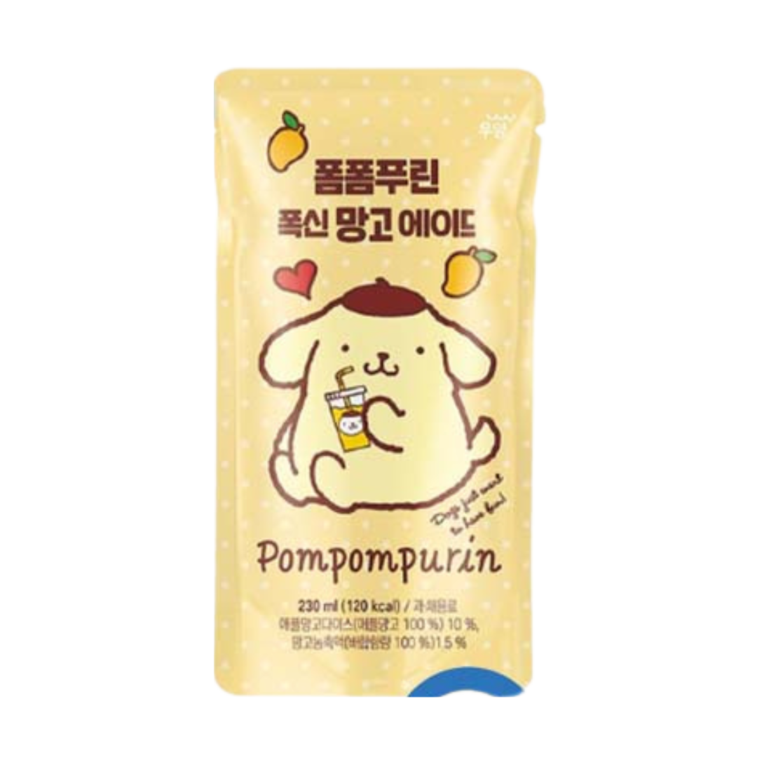 Pompompurin Soft Mango Ade (Korea) 230ml – Willy Wacky Snacks