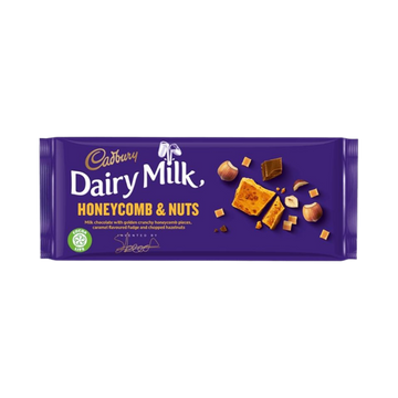 Cadbury Honeycomb & Nuts Chocolate Bar